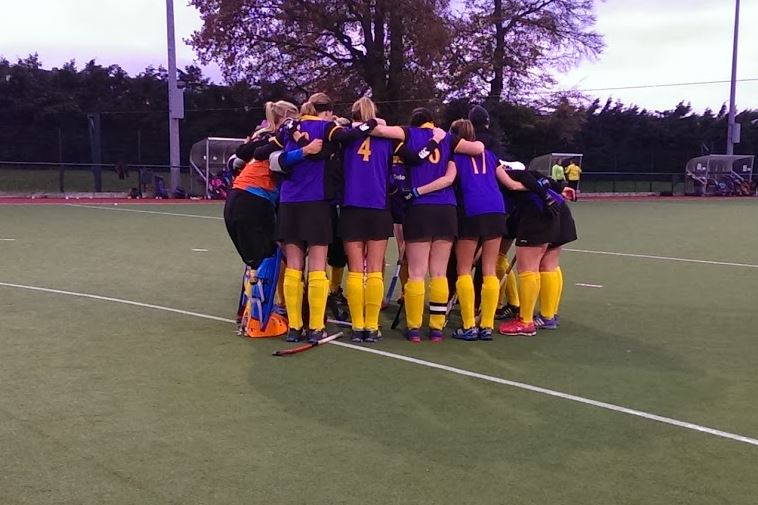 Ladies 2nds before their 2-0 win over Loreto in Beaufort